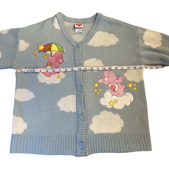 Hot Topic x Care Bears Cloud Chunky Knit Skimmer Cardigan 40th Anniversary - Picture 12 of 14